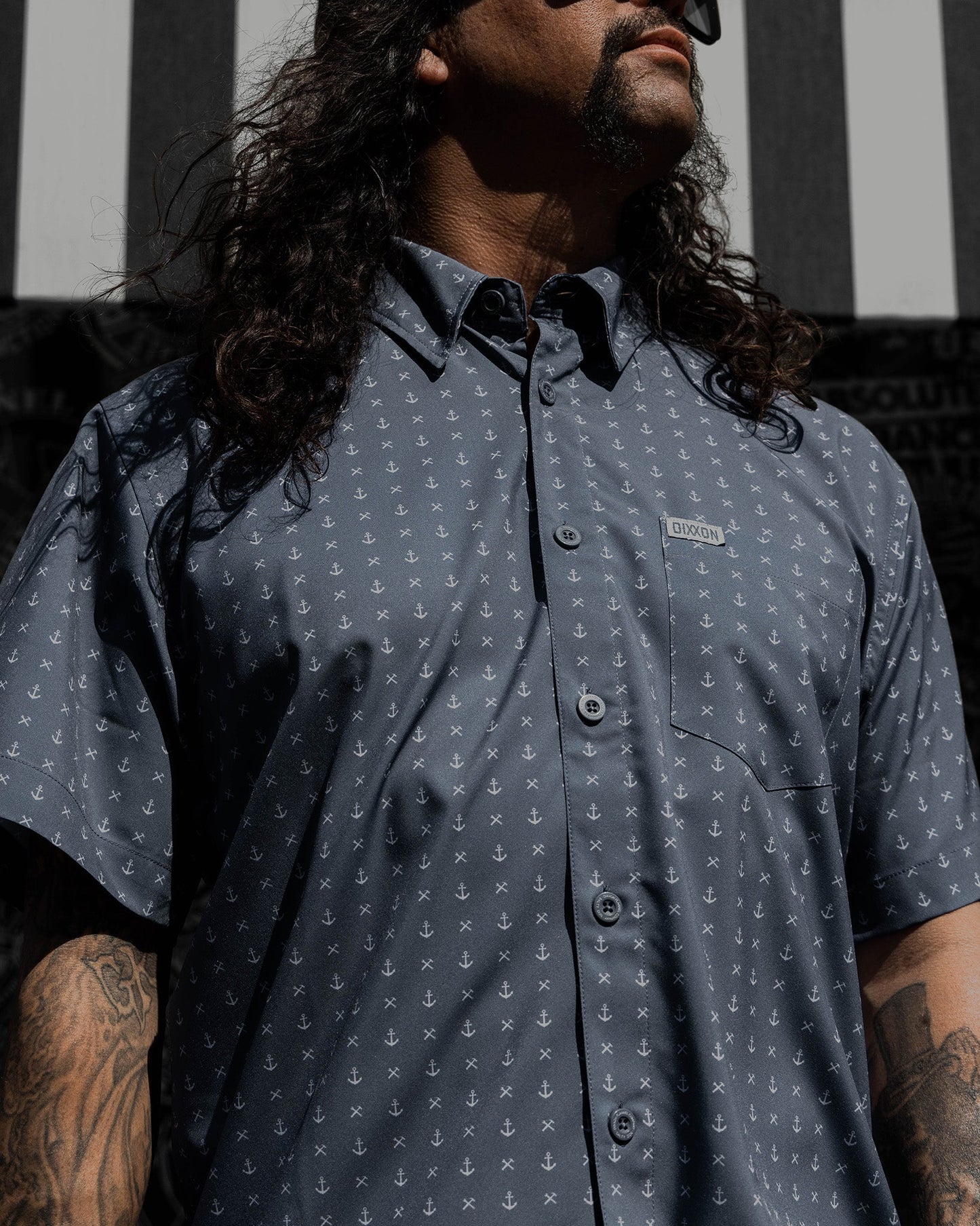 Salty Dog Party Shirt - Gray & White