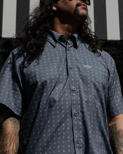 Salty Dog Party Shirt - Gray & White