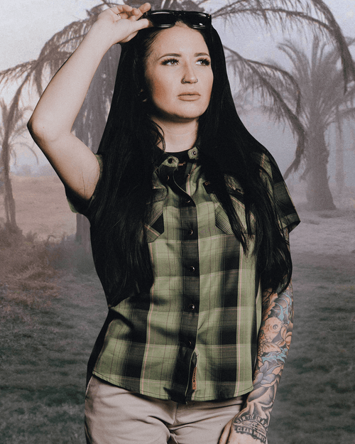 Women's Full Metal Jacket Bamboo Short Sleeve