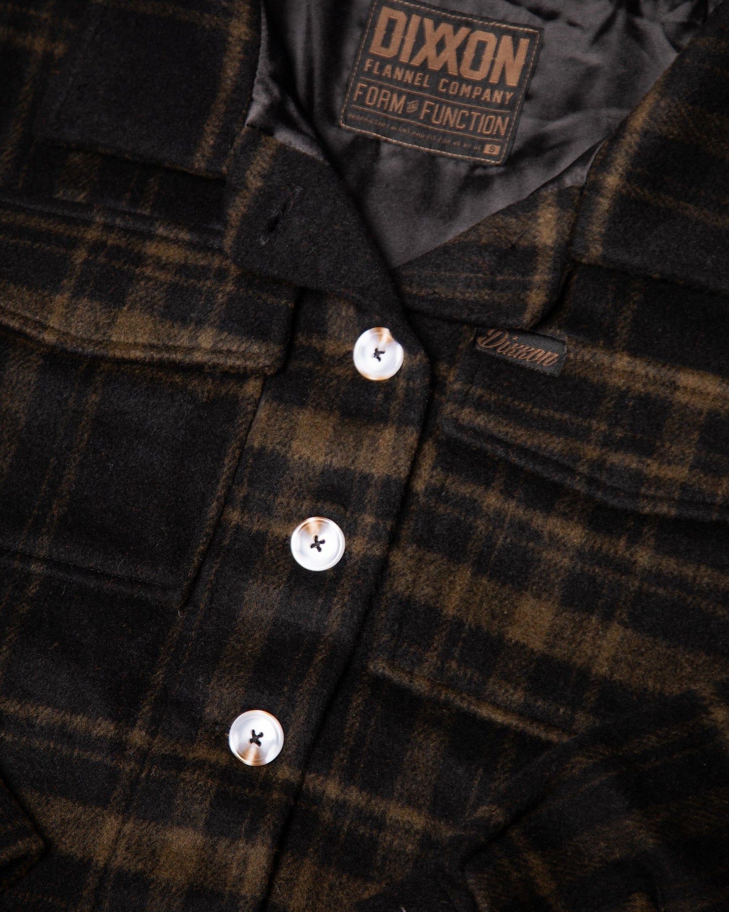 Women's Long Shacket - Brown & Black